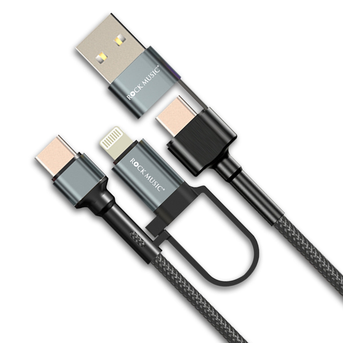 Rock Music DC-592 4-in-1 Data Cable