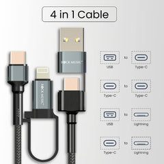 Rock Music DC-592 4-in-1 Data Cable