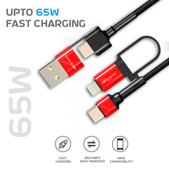 Rock Music DC-592 4-in-1 Data Cable
